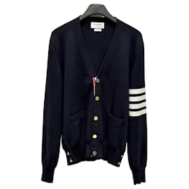 Milano-Stitch Baumwoll-Cardigan - Thom Browne
