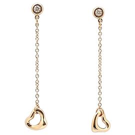 Tiffany & Co Orecchini Open Heart in diamanti Pink Rose Gold By The Yard