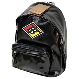 Unisex-Rucksack aus Leder und Emaille mit TB-Monogramm - Burberry