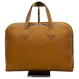 Hermès Victoria Light Camel Gold Stamp