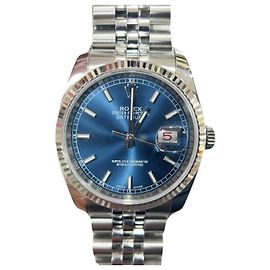 Rolex Relógio oculto masculino Datejust Pulseira Jubilee Azul