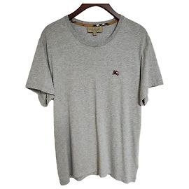 Burberry Camiseta bordada XL Gray Knight