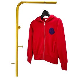 Moncler Big Logo Kids Hoodie Red