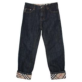 Burberry Pantaloni in denim indaco per bambini (anni)