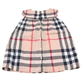 Ärmelloses Karo-Kleid für Kinder - Burberry