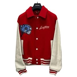 Louis Vuitton Giacca Varsity con ricami floreali psichedelici