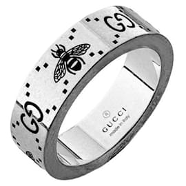 Anello GG in argento non inciso - Gucci