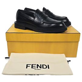 Fendi Mocassini in pelle Signature Ladder Frame