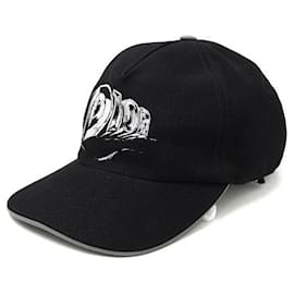Unisex Baseball Cap aus schwarzer Baumwolle mit Signature Logo - Dior