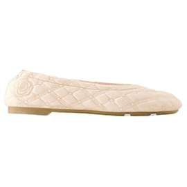 Scarpette ballerine in pelle neon per neonato (ricondizionate) - Burberry