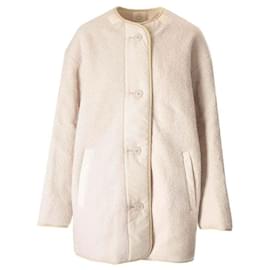 Isabel Marant HIMEMMA Reversible Fleece Coat Ecru