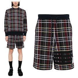 Thom Browne Pantaloncini a quadri jacquard Final No Margin
