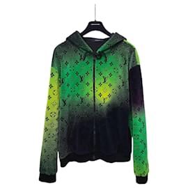 Monogram Multicolor Gradient Velours-Zip-Up-Hoodie - Louis Vuitton