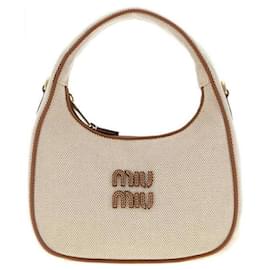 Miu Miu Borsa in Pelle Wonder Canvas