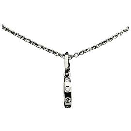 Cartier Collana Baby Love Charm Diamante Oro Bianco Collana Vintage