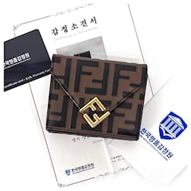 FF Diamond Tri-Fold Wallet - Fendi