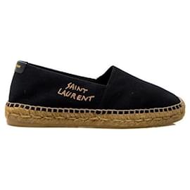 Saint Laurent Espadrille con logo ricamato