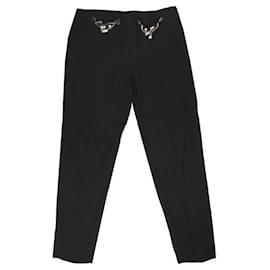 Moschino Pantalones negros con pedrería