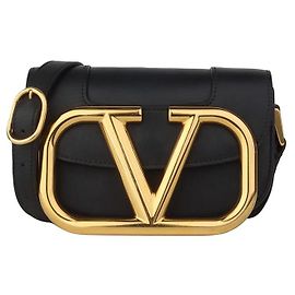 Valentino Superbee Crossbody Small con Logo Oro