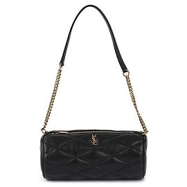 Saint Laurent Lambskin Seid Mini Tube Bag