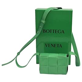 Bottega Veneta Borsa a tracolla Intrecciato Candy Cassette Verde