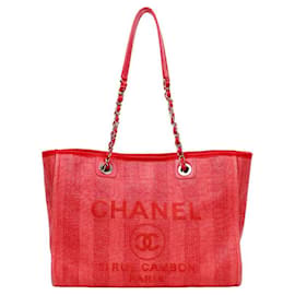 Rote Deauville Tasche - Chanel