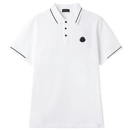 Moncler Polo en coton avec écusson logo