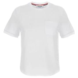 T-shirt Cotton Milano con taschino - Thom Browne