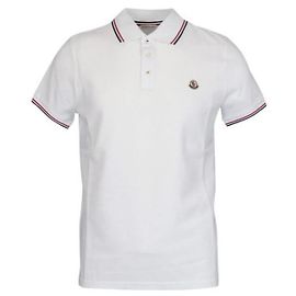 Moncler Piqué-Poloshirt aus Baumwolle mit Besatz