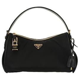 Prada Borsa a tracolla Emme Large in Re-Nylon e pelle timbro: ODO