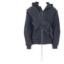 Louis Vuitton Giacca in denim con cappuccio e zip