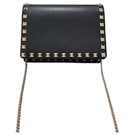 Mini borsa a tracolla Rockstud con catena - Valentino