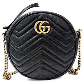 Gucci Borsa a tracolla mini rotonda Marmont