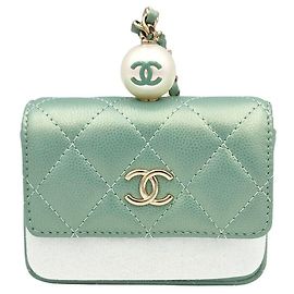 Chanel Mini Portafoglio con Catena Caviar