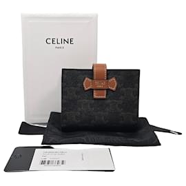 Triomphe Small Strap Canvas Women's Wallet - Céline