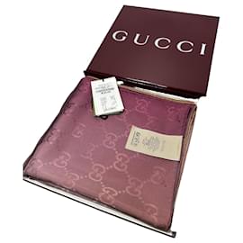 Sciarpa in jacquard di seta GG - Gucci
