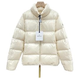 Giacca corta imbottita Moncler Abbadia Bianco