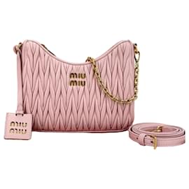 Miu Miu Borsa a tracolla e crossbody in nappa trapuntata Rosa
