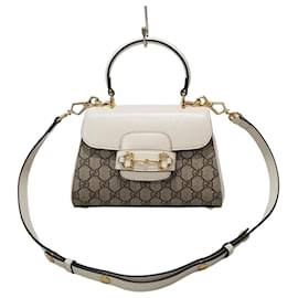 Gucci Mini-Tote-Bag mit Tragegriff und Schulterriemen mit Horsebit-Detail