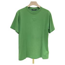 T-shirt a maniche corte LV ricamata Verde - Louis Vuitton