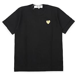 Kurzärmeliges T-Shirt mit goldenem Herz-Patch für Herren - Comme Des Garcons
