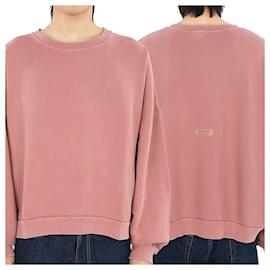 Herren Sweatshirt aus garngefärbter Baumwolle (Rosa) DHU - Acne