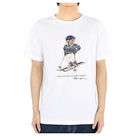 Ski-Bär-Print T-Shirt für Herren (Weiß) WHITE - Ralph Lauren
