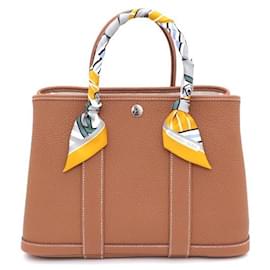 Conjunto de Bolso Tote Garden Party Gold y Twilly - Hermès