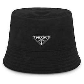 Nylon-Bucket-Hat mit Dreieckslogo für Damen - Prada