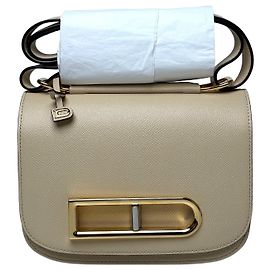 Delvaux Bolso de Hombro Ringo Beige