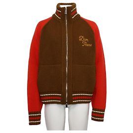Dior Giacca blouson in jersey di lana e cashmere con balze per uomo