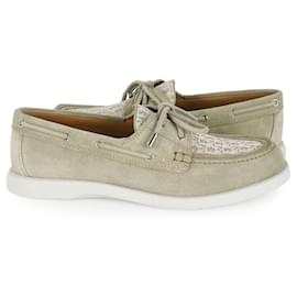 Scarpe da barca Granville in scamosciato Oblique da uomo (Beige) - Dior