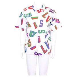 Louis Vuitton NBA Lettering White Men's Overshirt