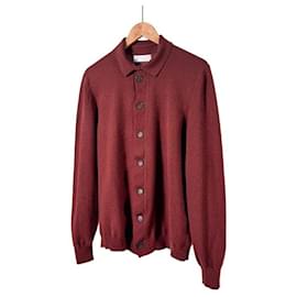 Strickjacke aus Kaschmir in Burgunderrot - Brunello Cucinelli